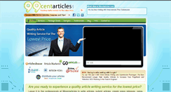 Desktop Screenshot of 99centarticles.com