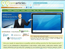 Tablet Screenshot of 99centarticles.com